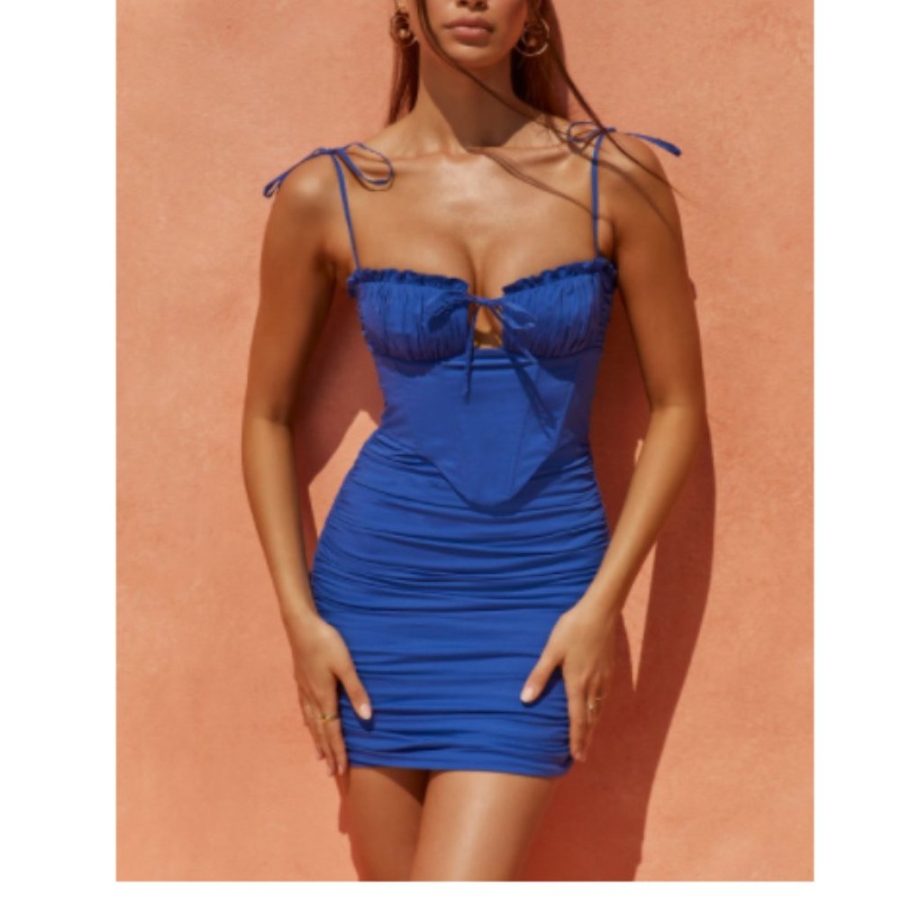 Oh Polly Strappy Corset Dress